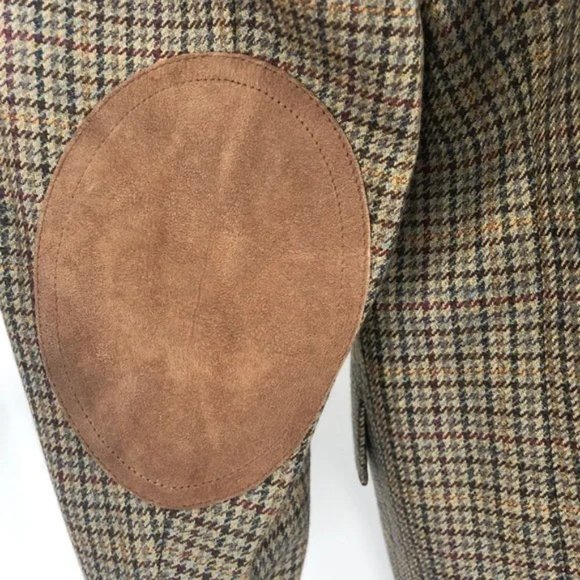 SOLD! Austin Reed Houndstooth Elbow Patch Blazer Size 43R - Picture 9 of 15